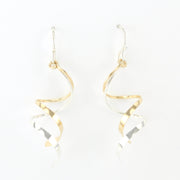 Sterling Silver Gold Fill Curl French Wire Earrings