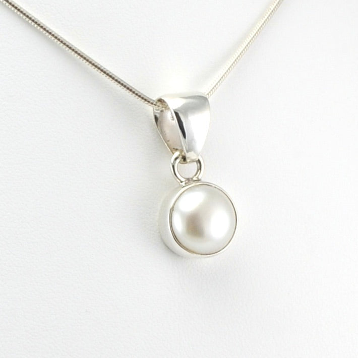 Alt View Sterling Silver Pearl Pendant