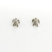 Alt View Sterling Silver Sea Turtle Stud Earrings