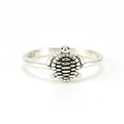 Sterling Silver Little Sea Turtle Ring