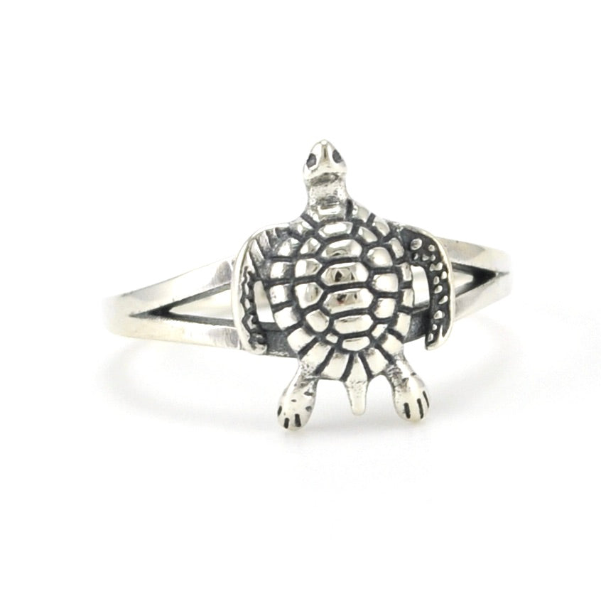 Alt View Sterling Silver Sea Turtle Ring