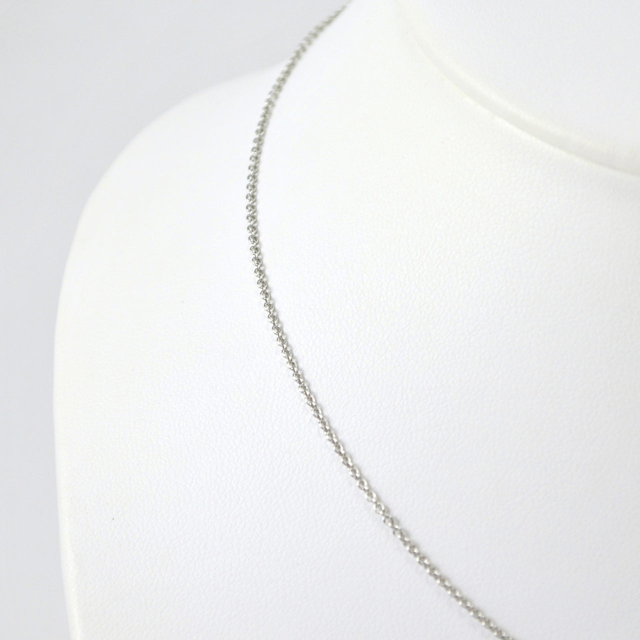 Rhodium Plated Sterling Silver 16 Inch Cable 030 Chain