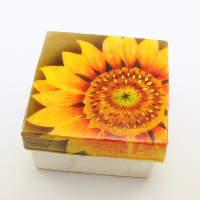 Sunflower Capiz Box