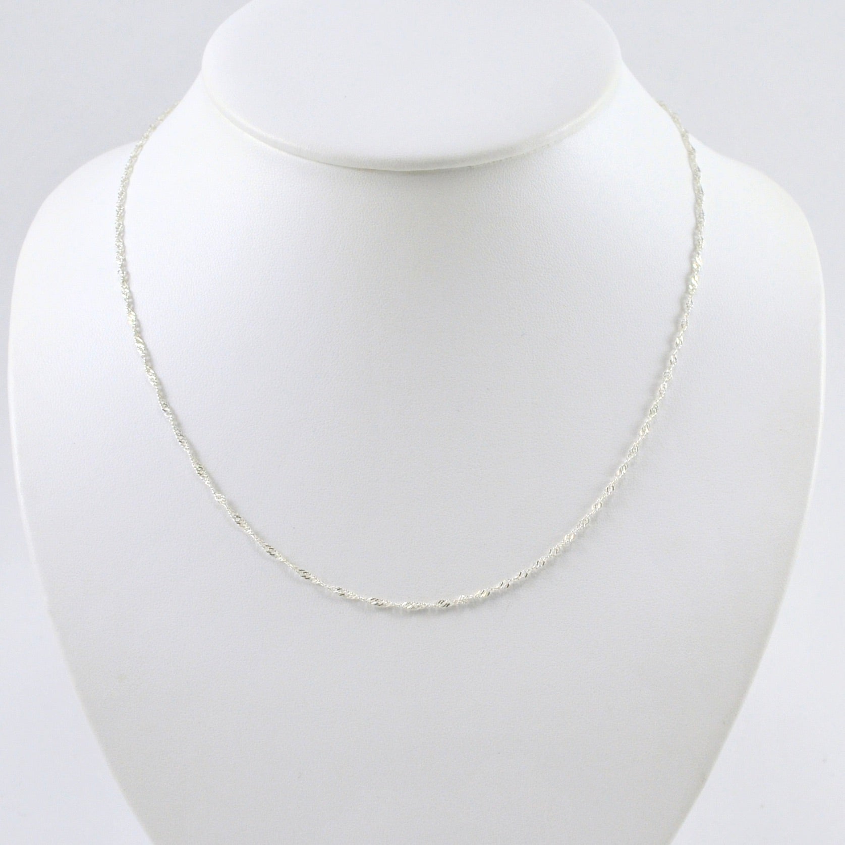 Sterling Silver 18 Inch Singapore 025 Chain