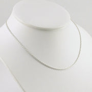 Side View Sterling Silver 16 Inch Rope 035 Chain