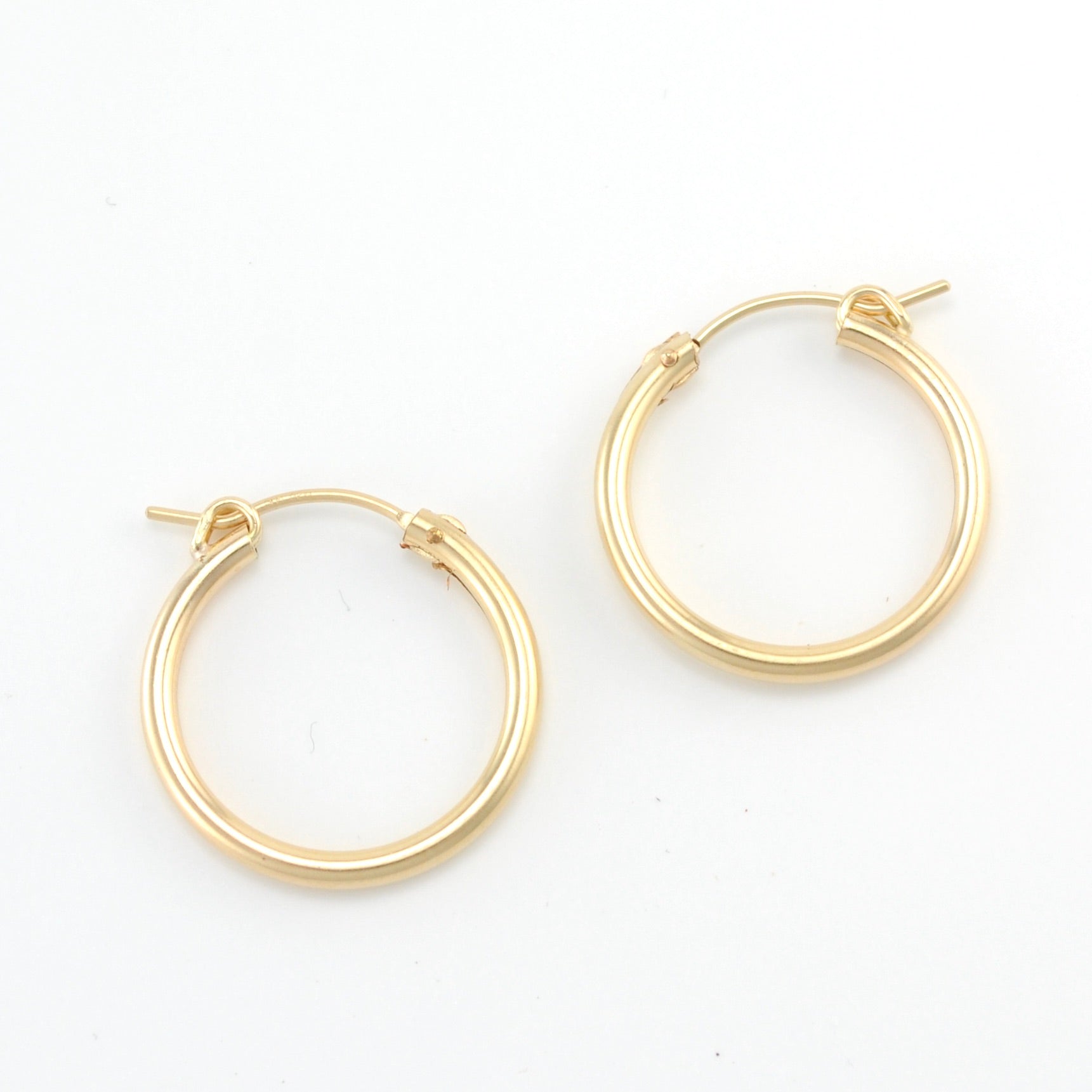 Gold Fill 2x20mm Hinged Hoop