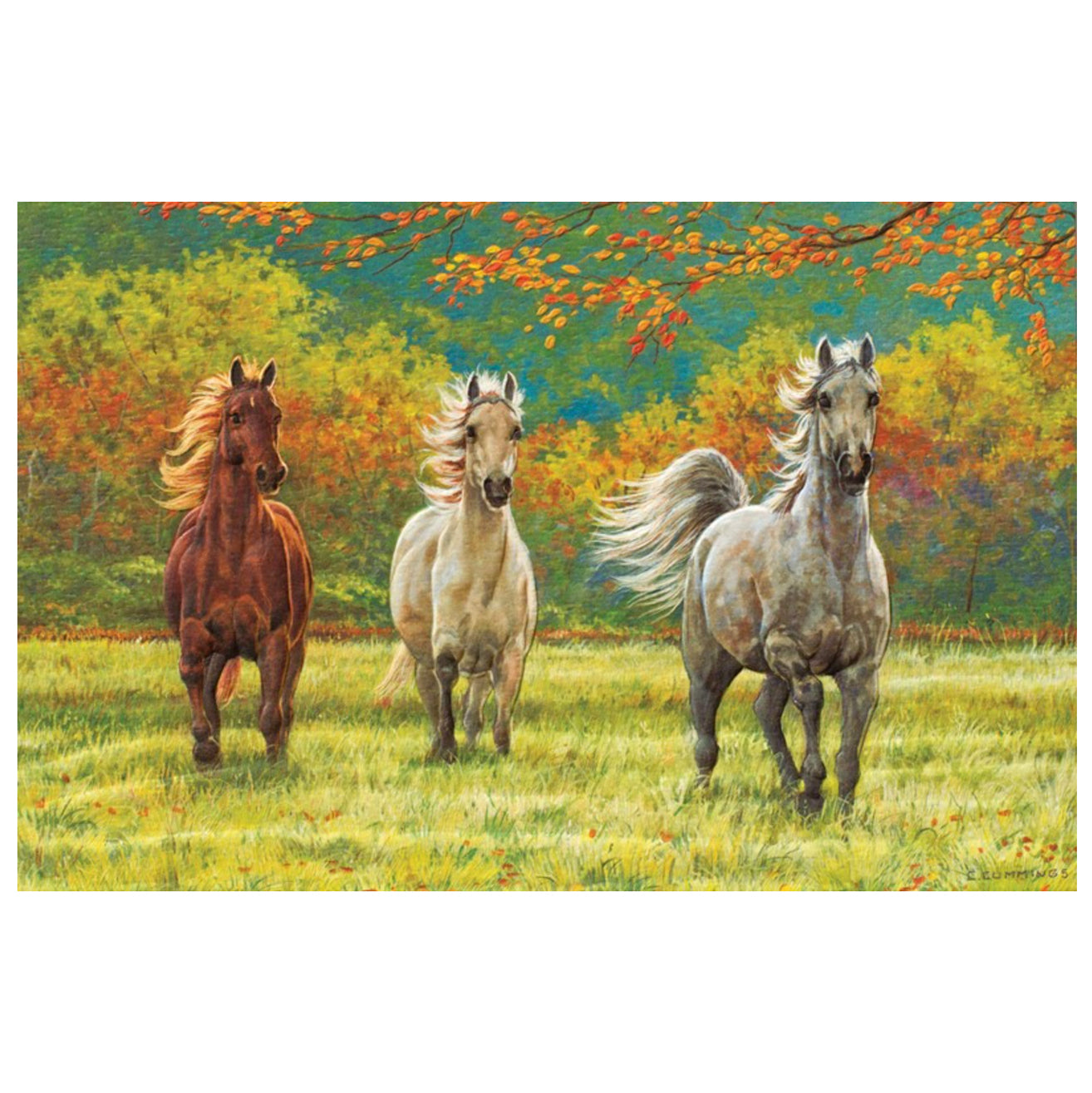 Autumn Meadow Birthday Card