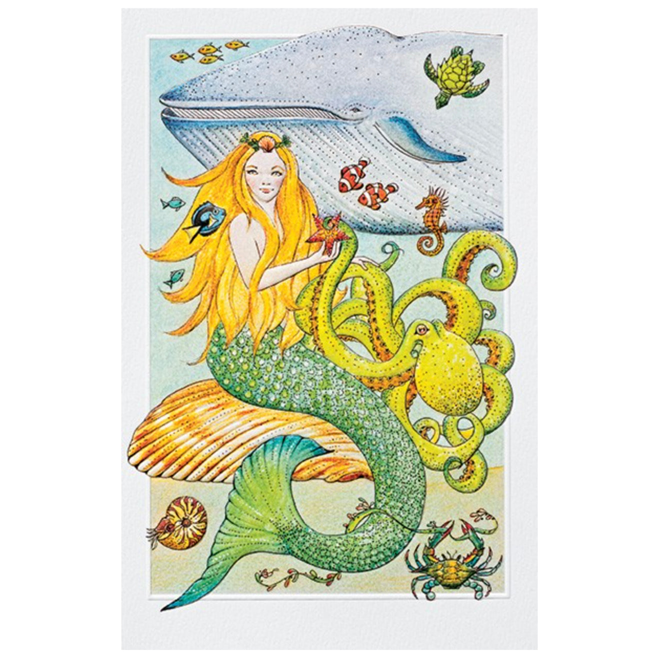 Deep Sea Mermaid Birthday Card