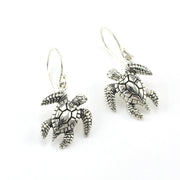 Sterling Silver Sea Turtle Dangles