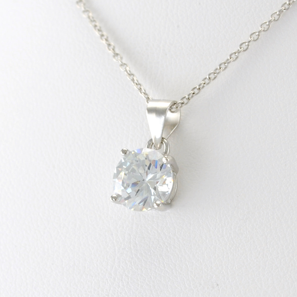 Sterling Silver CZ Necklace