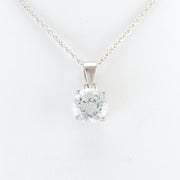 Alt View Sterling Silver CZ Necklace