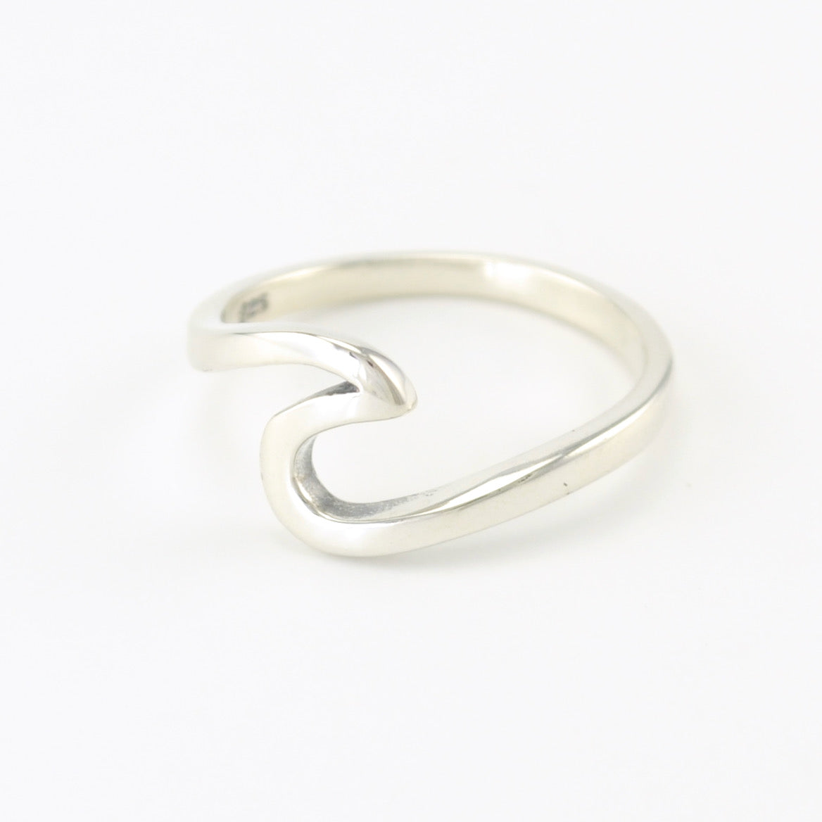 Silver Wave Ring Size