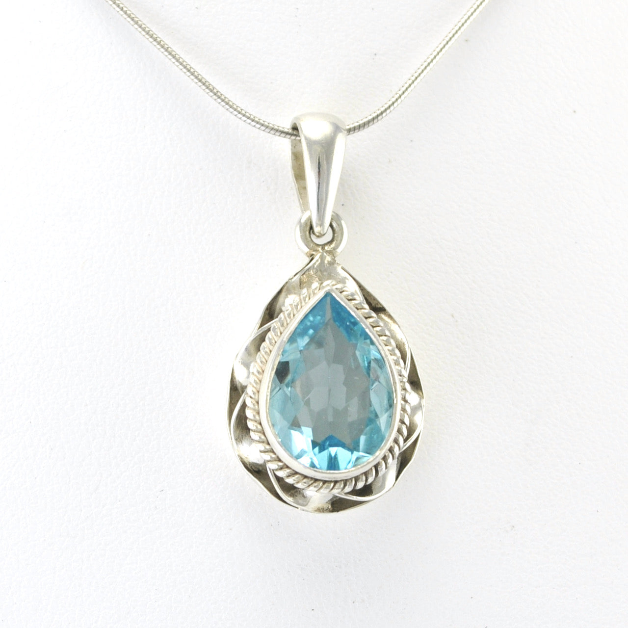 Sterling shops and Topaz pendant