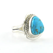 Alt View Silver Kingman Turquoise Ring
