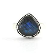Alt View Silver Labradorite Ring