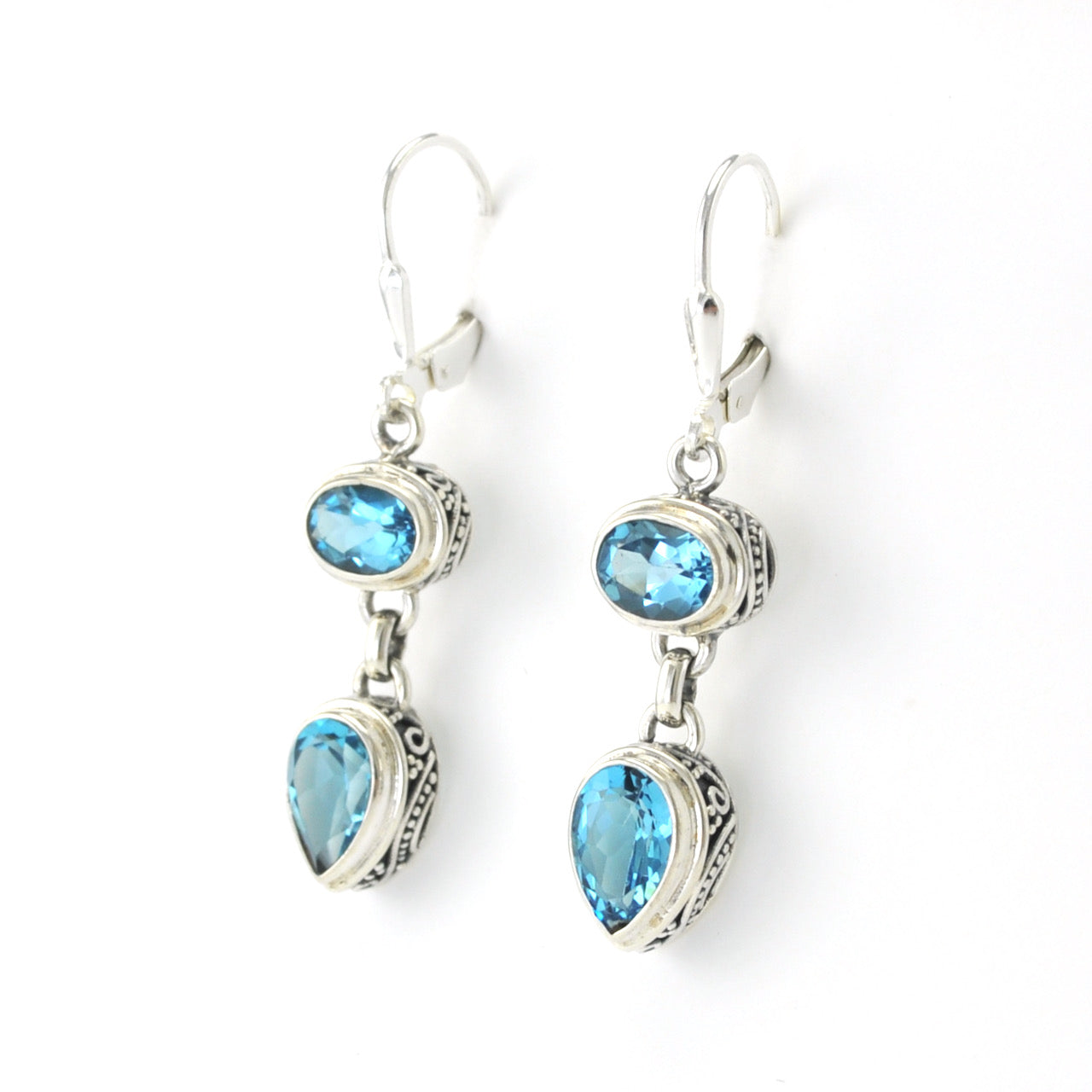 925 sterling silver earring,925 silver earring,sterling silver earring,Bali earrings,Bali earring with gem stone,mystic topaz earring cheapest