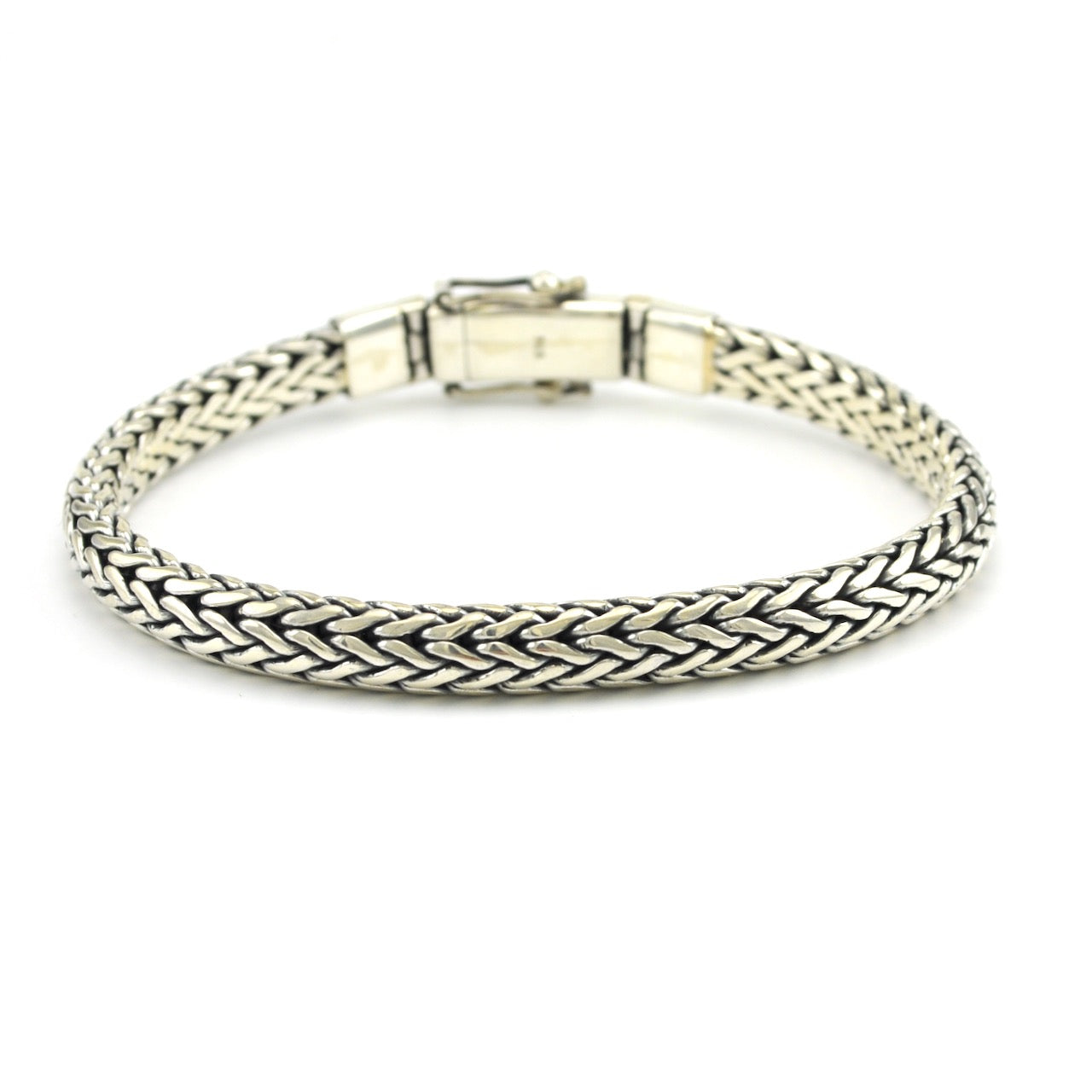 Sterling Silver Woven Chain Bracelet