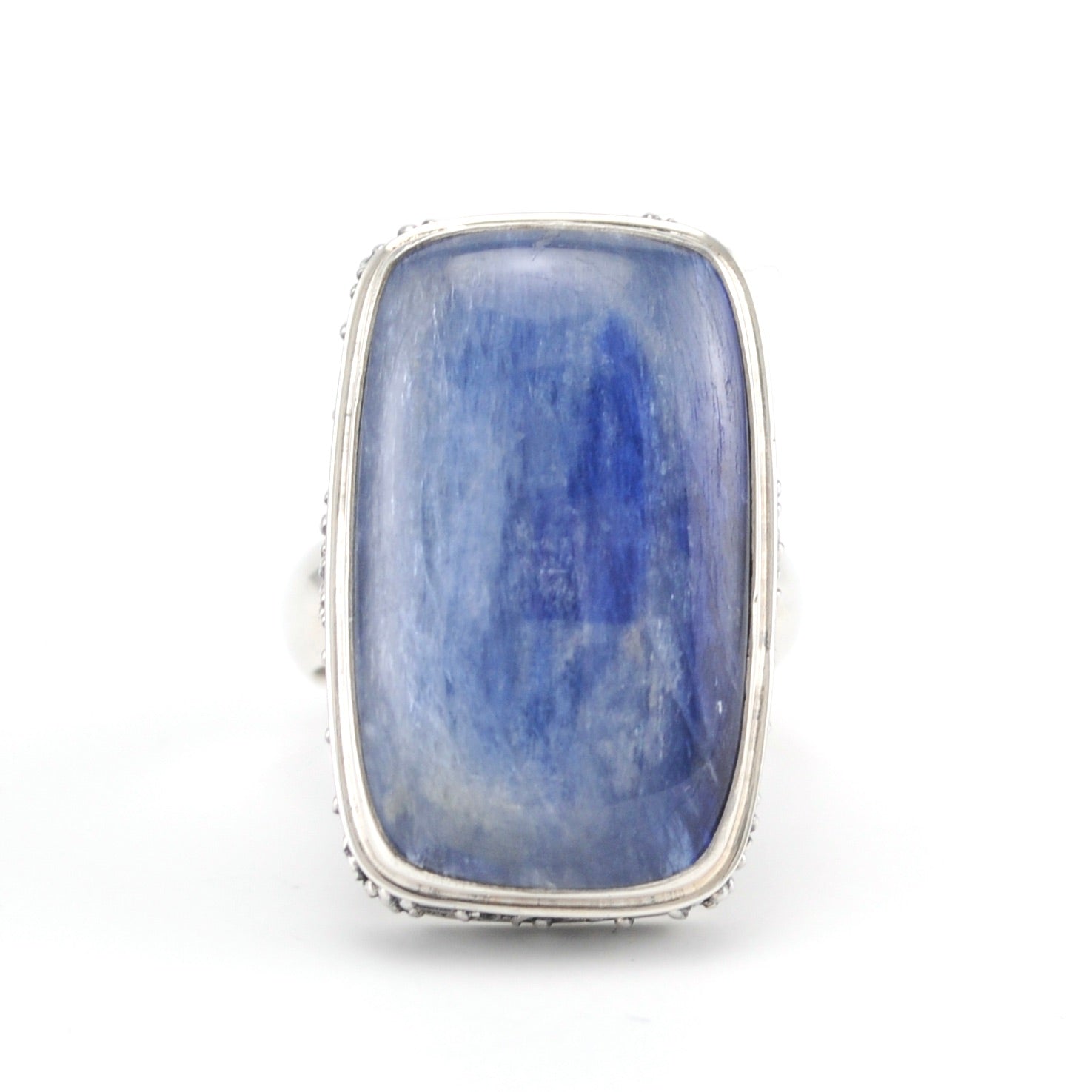 Alt View Sterling Silver Kyanite Rectangle Ring