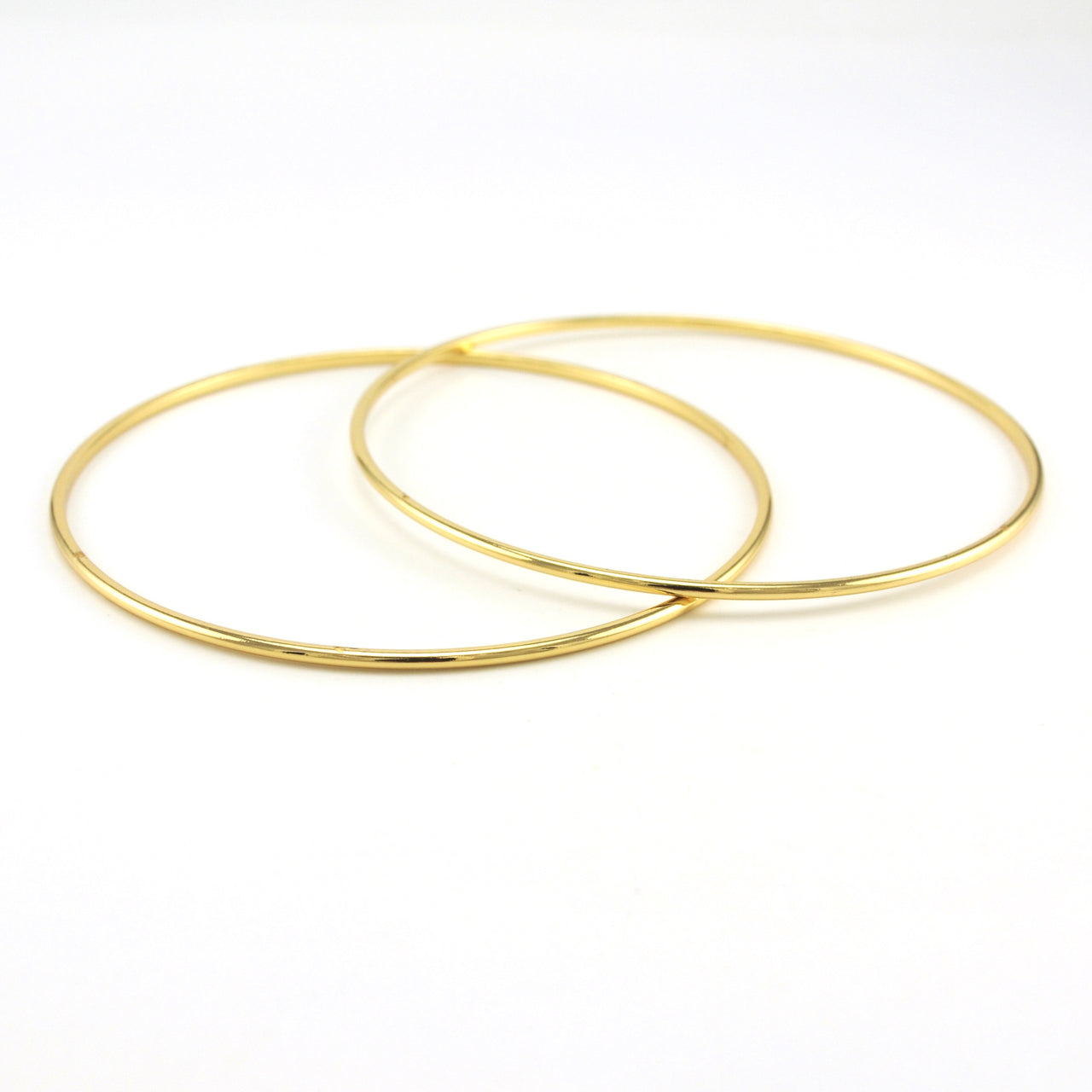 Alt View 18k Gold Fill 67mm Bangle Bracelet