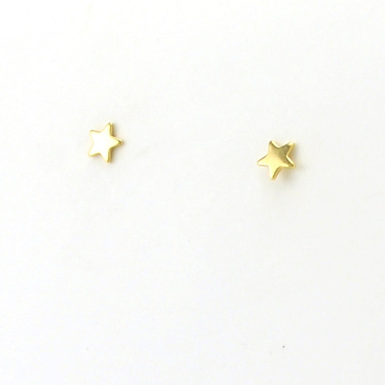 18k Gold Fill Mini Star Stackable Stud Earrings