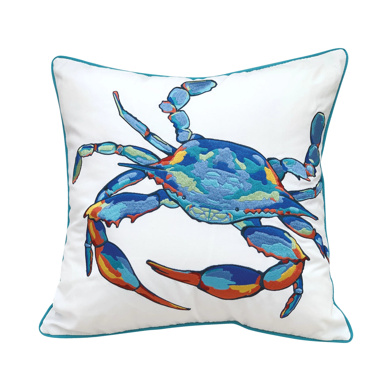 Happy Crab Indoor Outdoor Pillow