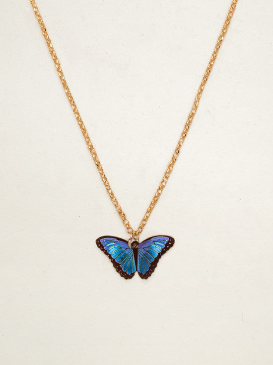 Blue Radiance Bella Butterfly Necklace for Kids