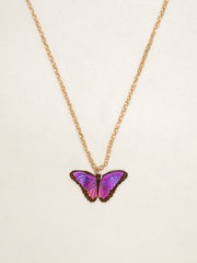 Ultra Violet Bella Butterfly Necklace for Kids
