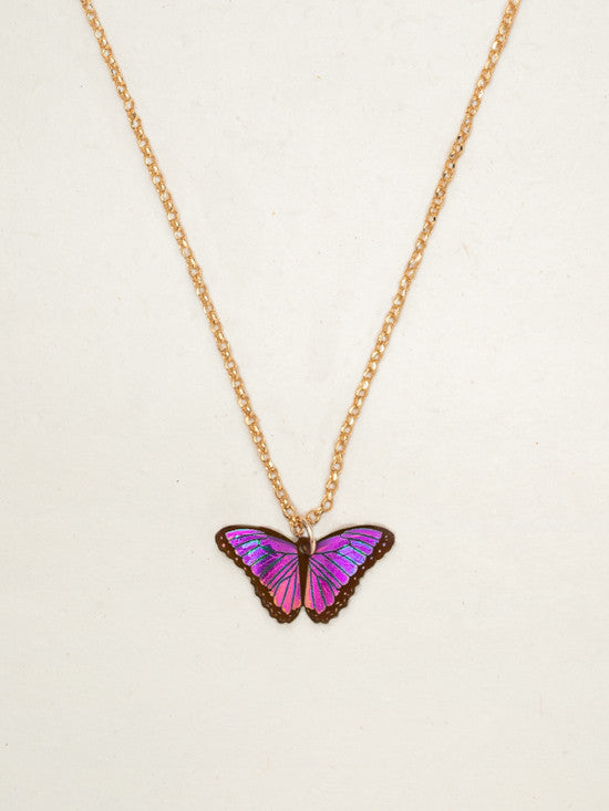 Ultra Violet Bella Butterfly Necklace for Kids