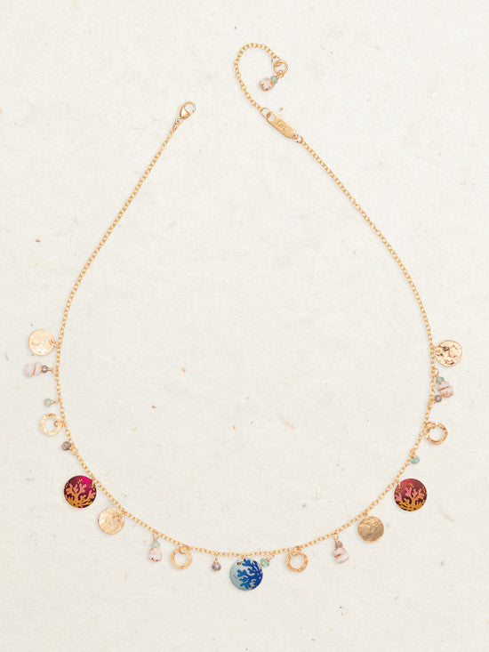 Multi Gold Coral Reef Necklace