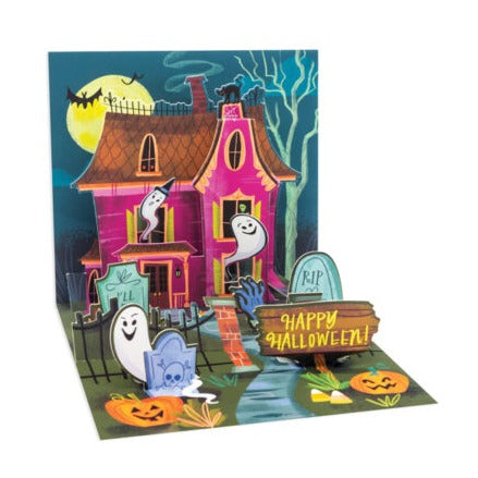 Happy Haunted House Treasures Greeting Card