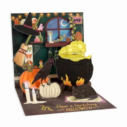 Witch's Cauldron Treasures Greeting Card