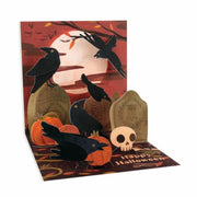 Black Crows Treasures Greeting Card