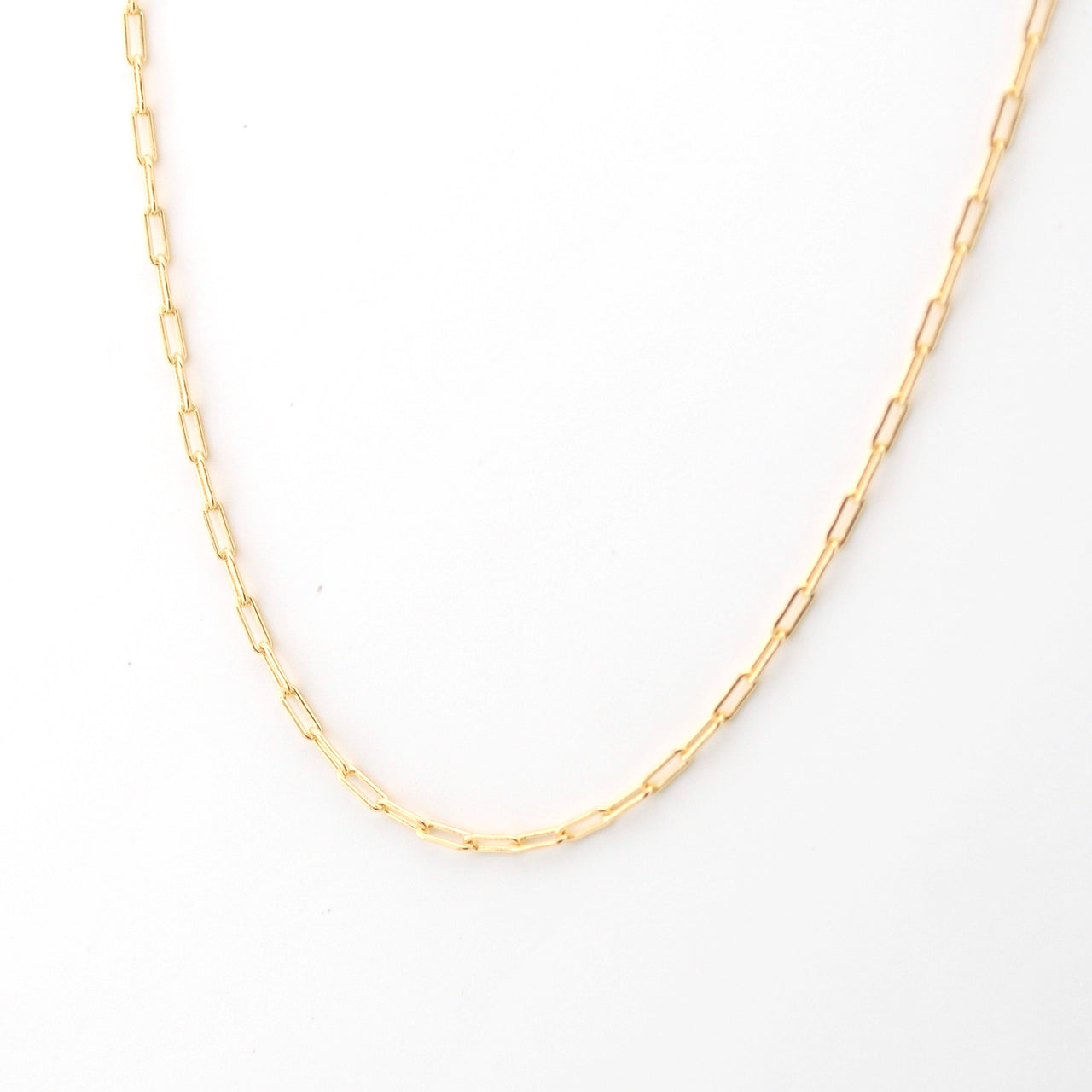 18k Gold Fill 16 Inch Mini Paperclip Chain