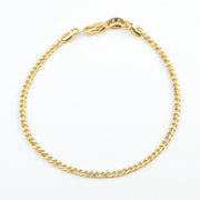 18k Gold Fill 2mm Cuban Chain Bracelet