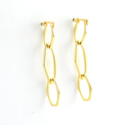 18k Gold Fill 3 Link Earrings