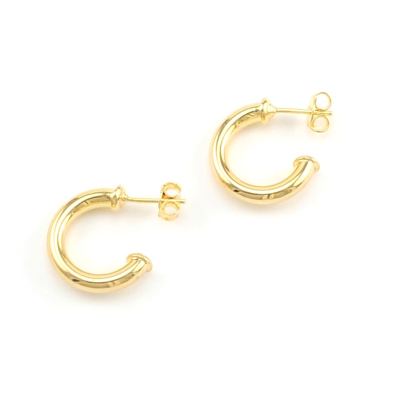 18k Gold Fill Mini Classic C-Hoop Earrings