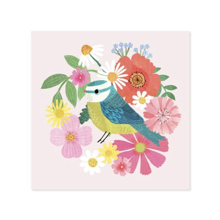 Mother's Day Watering Can and Birds Greeting Card