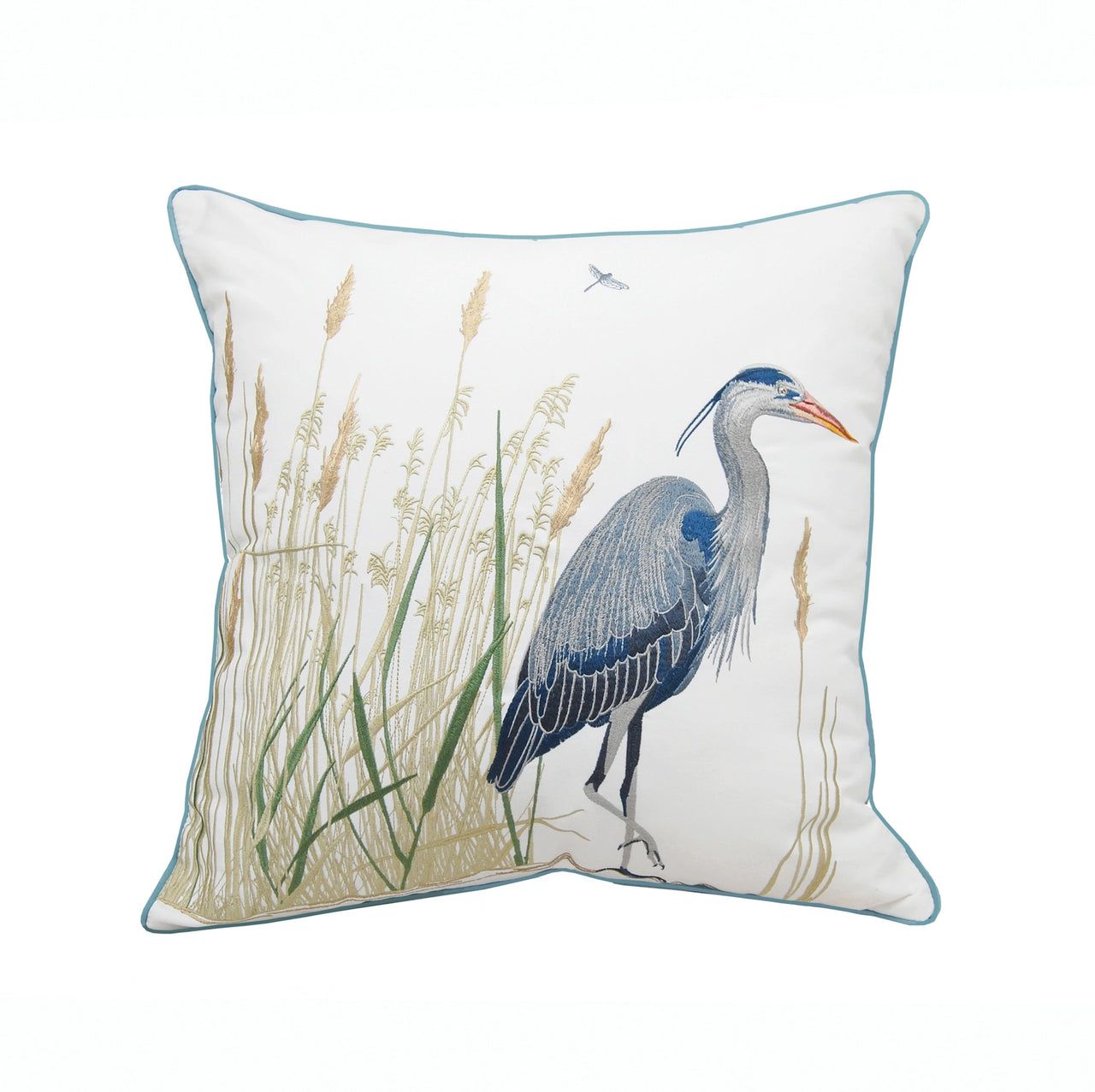 Great Blue Heron Indoor Outdoor Pillow