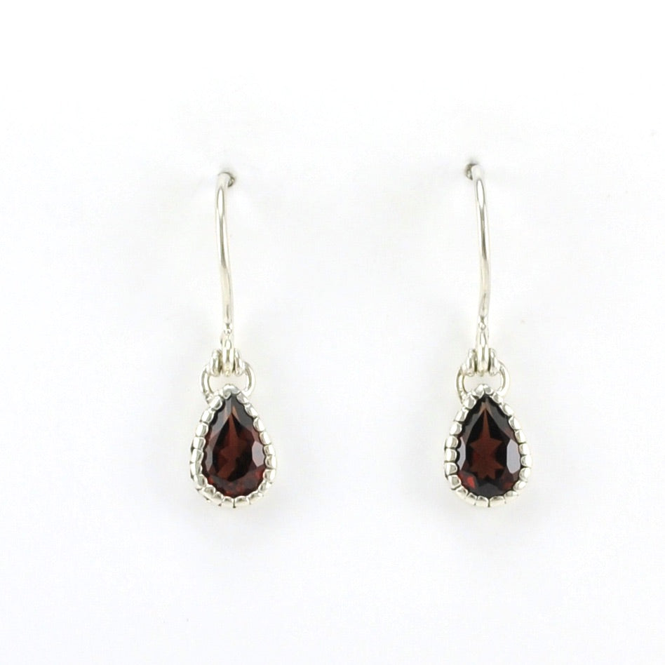 Claret Triple Garnet Earring