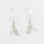 Alt View Sterling Silver Dragonfly Dangle Earring