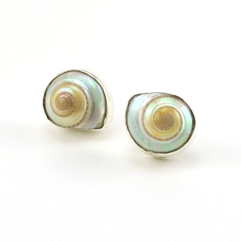 Sterling Silver Malabar Shell Post Earrings