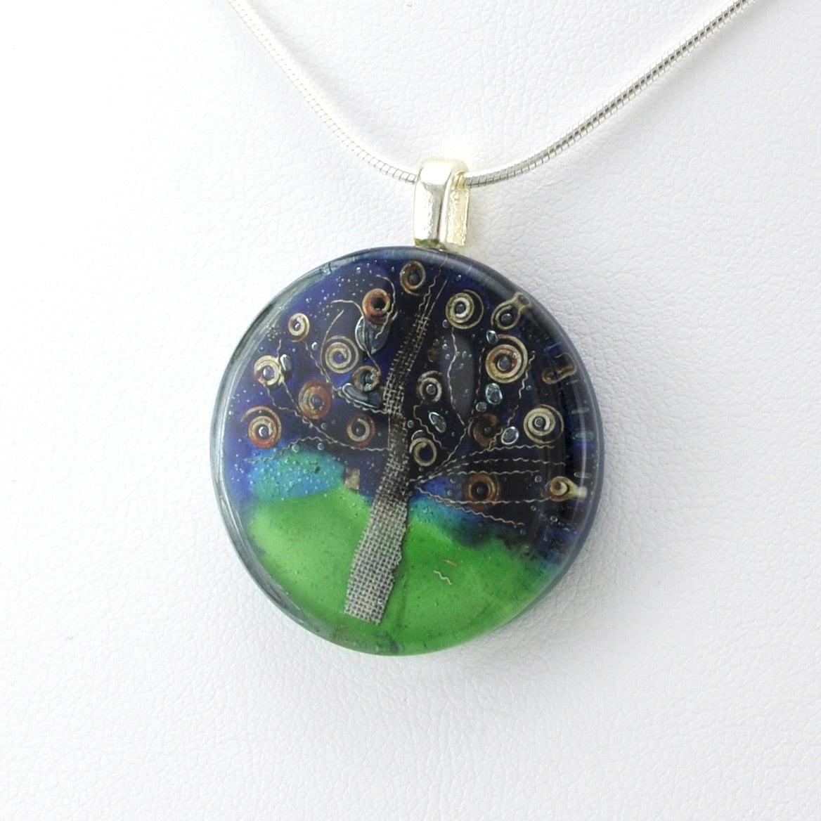 Side View Glass Dream Tree Necklace