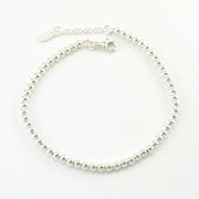 Sterling Silver Bead 7 to 8 Inch Bracelet