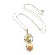Sterling Silver Malabar Shell Pearl Necklace