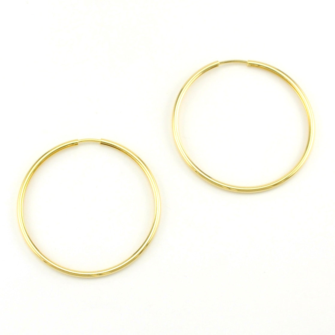 18k Gold Fill Endless Hoop 40mm