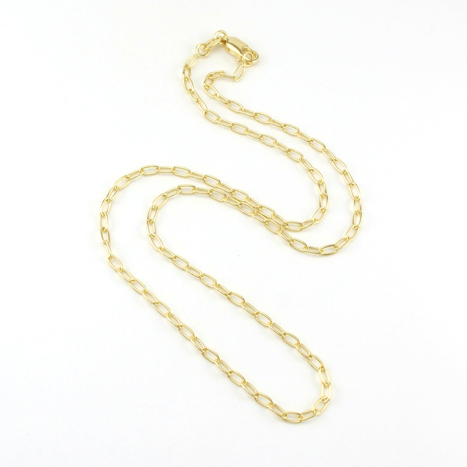 18k Gold Fill 18 Inch 2.5mm Cable Chain
