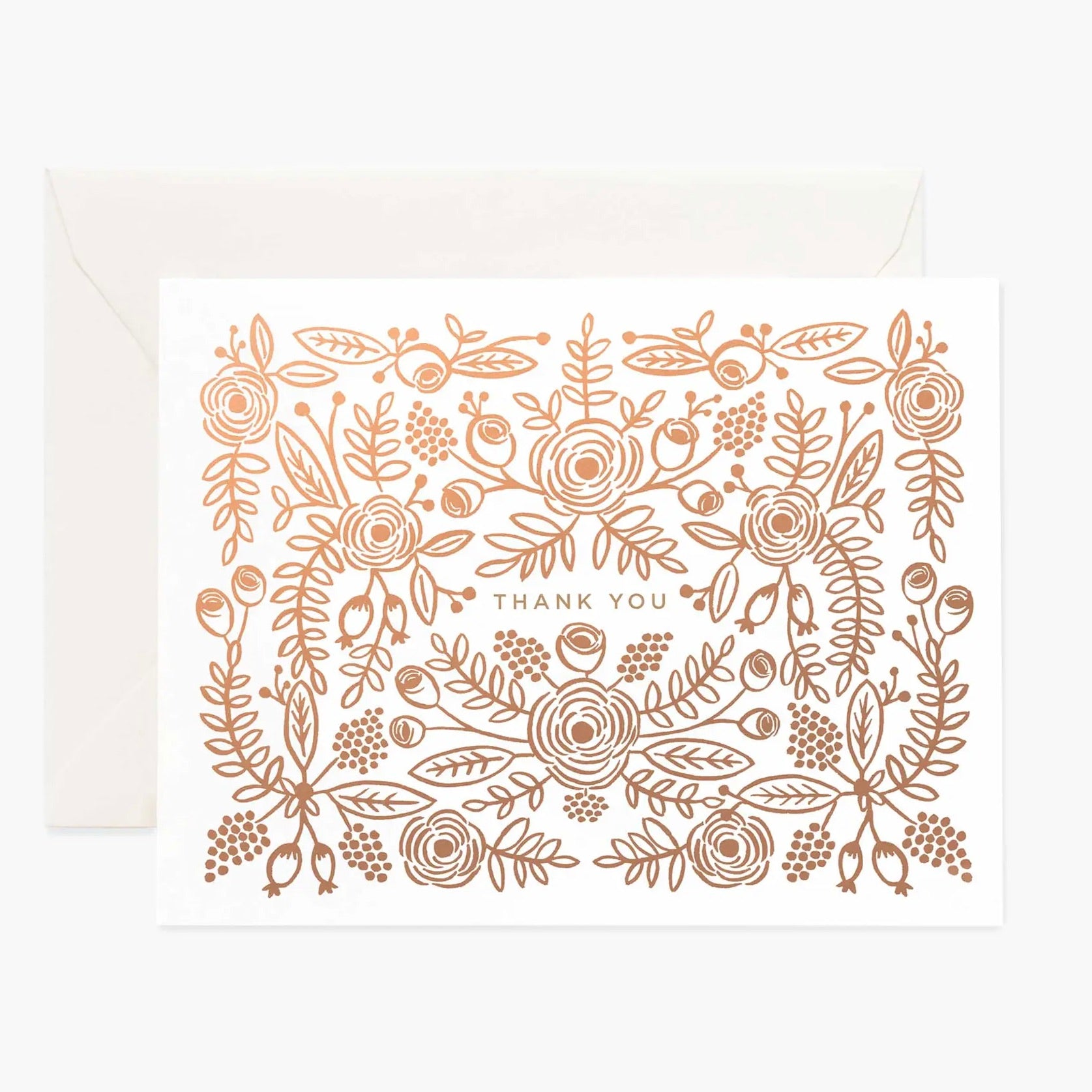 Rose Gold Thank You Card
