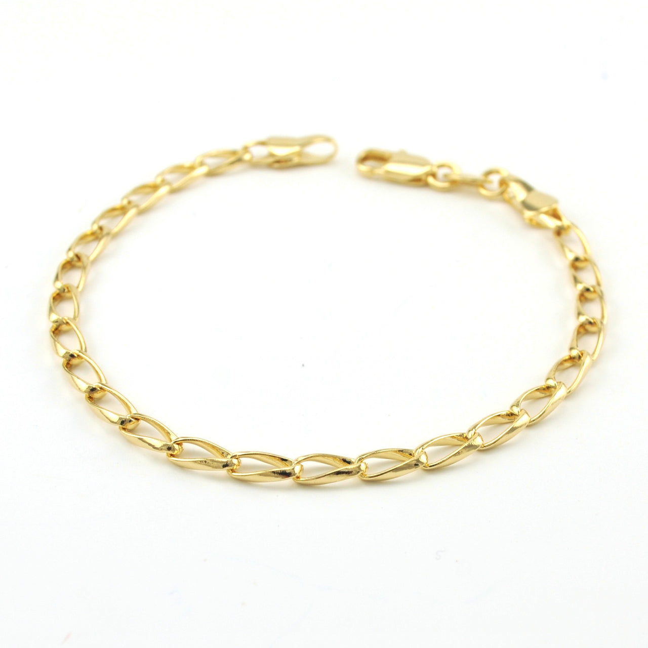 Alternate View 18k Gold Fill Oval Slight Twist Bracelet