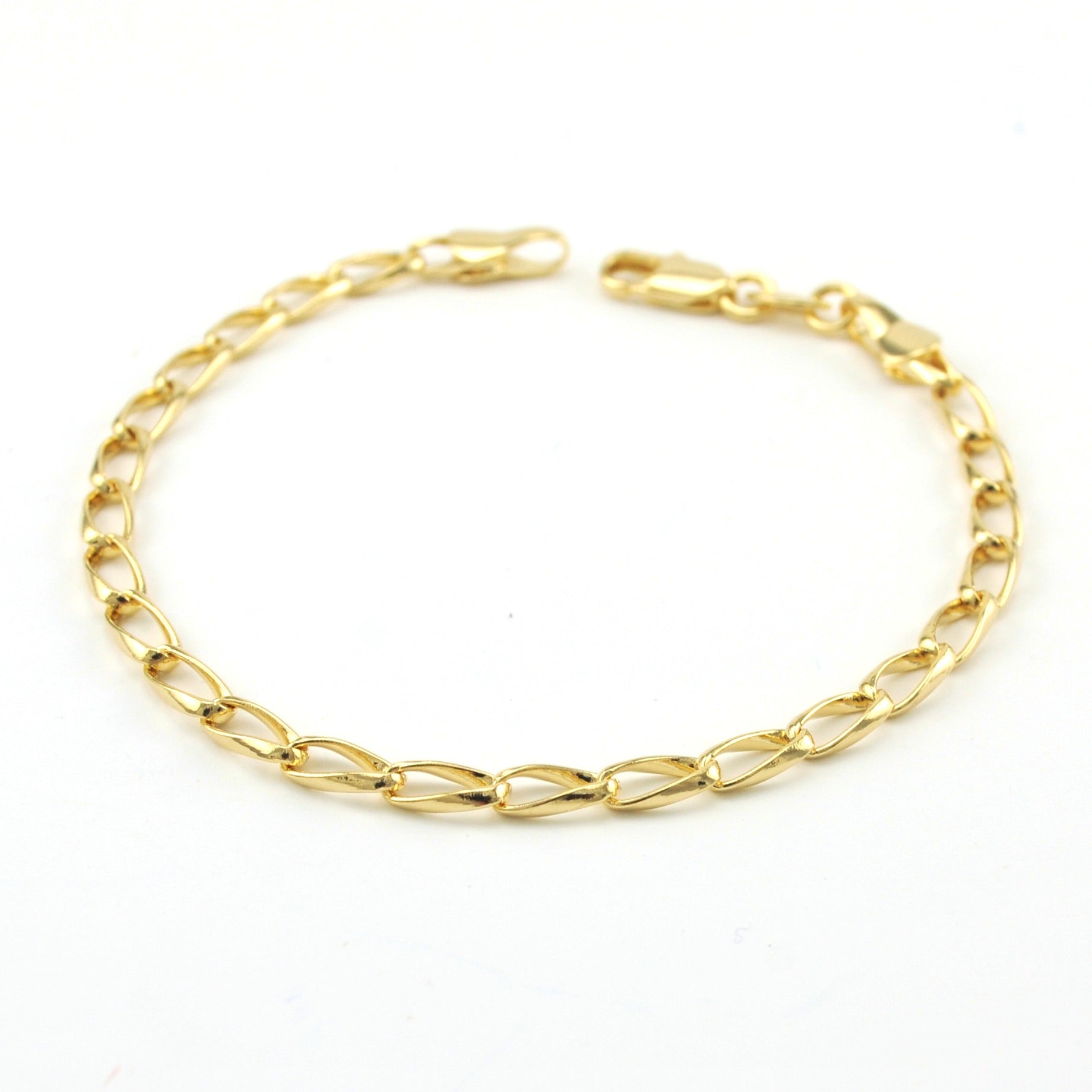 Alternate View 18k Gold Fill Oval Slight Twist Bracelet