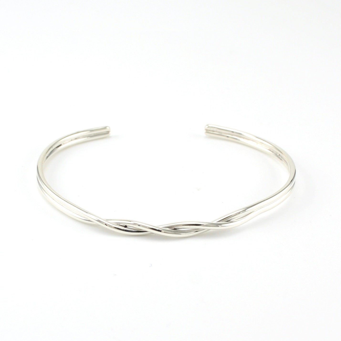 Sterling Silver Double Twisted Cuff Bracelet